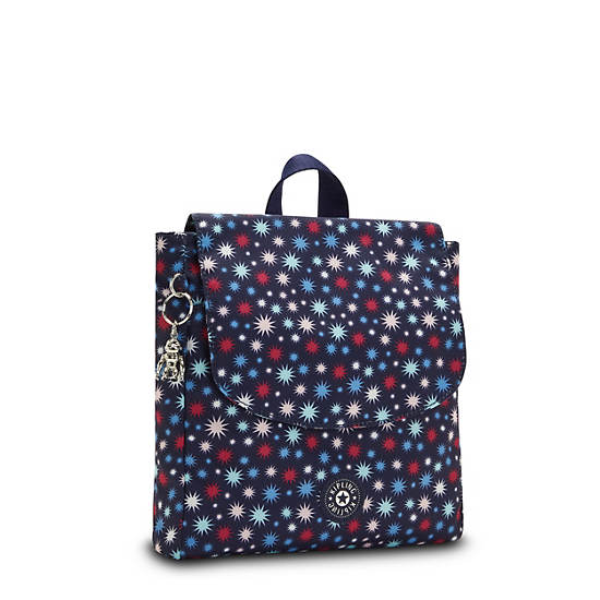 Plecaki Kipling Dannie Printed Small Niebieskie | PL 1668ZU